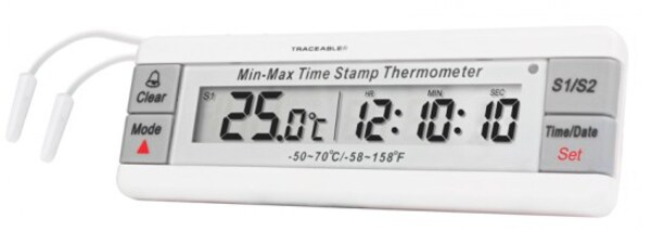 COCSEN095: 4307 Traceable Dual Fridge/Freezer Thermometer with Waterproof  Sensors