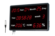 Large Display Thermometer with 4 Digits for Extra Large Display,  Thermometer Displays in °C or °F. Large LED Temperature Display(2 Digit  Model)