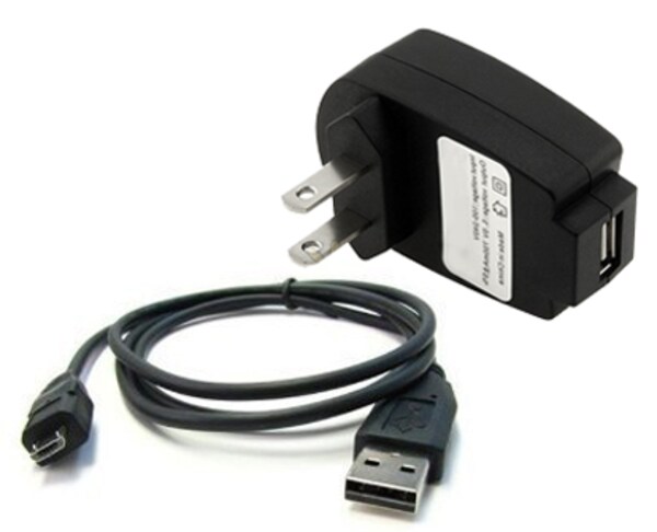 USB Mains Power Adapter for USA with 6 foot USB Cable
