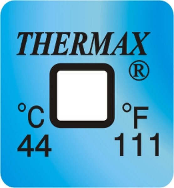 TLCSEN122: Non-Reversible 1 Level Temperature Label 111°F (44°C)