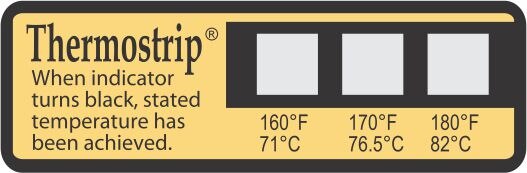 thumbnail interactive-video image 1 of DayMark Dishwasher Temperature Labels - 160°F/170°F/180°F Sanitizing Indicators (24 Pack) 1 of 9